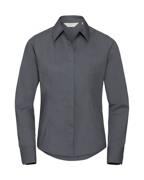 Chemise personnalisable RUSSELL Ladies' LS Fitted Poplin Shirt
