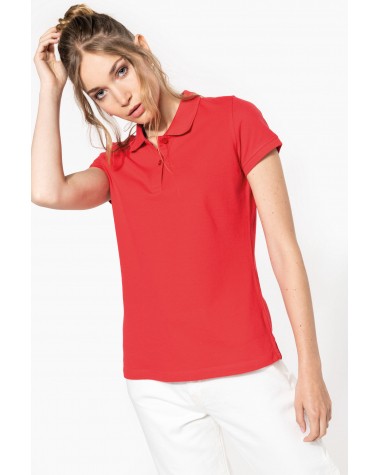 KARIBAN Damen Piqué Poloshirt Kurzarm Poloshirt personalisierbar