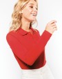 KARIBAN Damen Piqué Poloshirt Langarm Poloshirt personalisierbar
