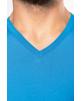 T-Shirt KARIBAN Men's long-sleeved V-neck T-shirt personalisierbar