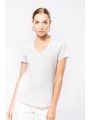 T-shirt personnalisable KARIBAN T-shirt col V manches courtes femme