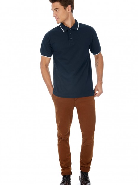 Polos à personnaliser B&C Polo Safran Sport 