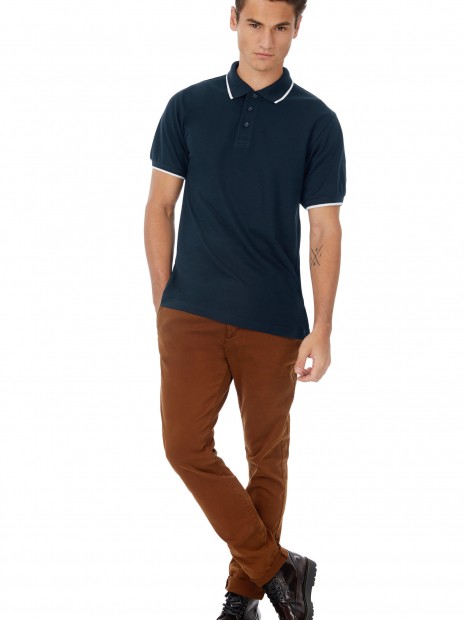 Polos à personnaliser B&C Polo Safran Sport 