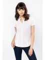 Chemise personnalisable KARIBAN Chemise coton / élasthanne manches courtes femme