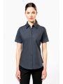 Chemise personnalisable KARIBAN Chemise coton / élasthanne manches courtes femme