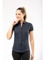 Chemise personnalisable KARIBAN Chemise coton / élasthanne manches courtes femme