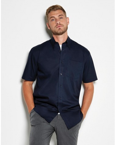 Hemd KUSTOM KIT Classic Fit Premium Oxford Shirt SSL voor bedrukking &amp; borduring