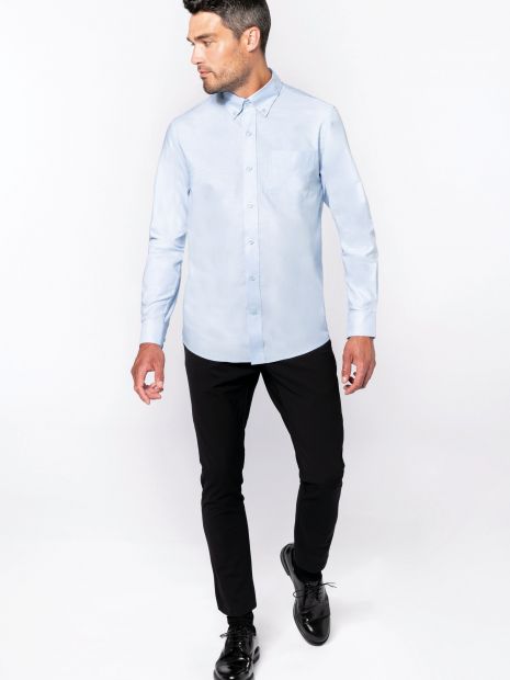 Chemise Oxford manches longues