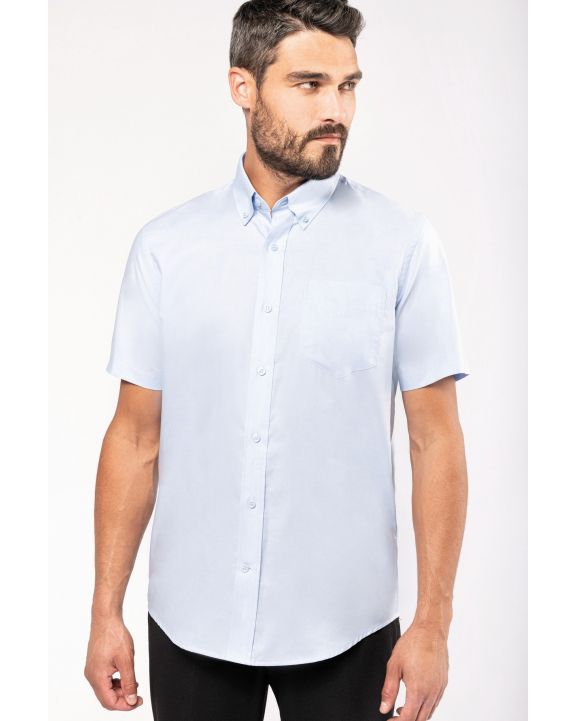 Hemd KARIBAN Heren Oxford overhemd korte mouwen voor bedrukking & borduring