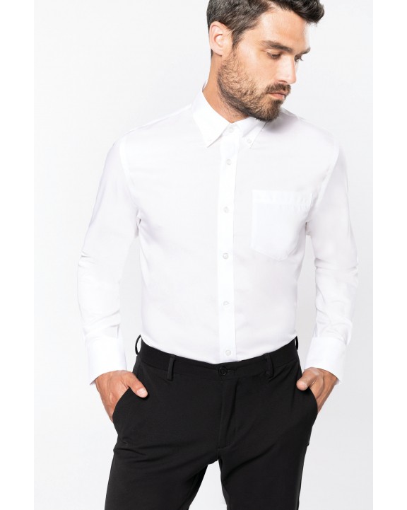 Chemise personnalisable KARIBAN Chemise manches longues sans repassage