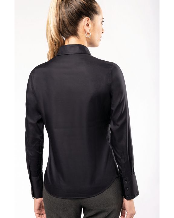 Hemd KARIBAN Dames non-iron blouse lange mouwen voor bedrukking & borduring
