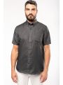 Chemise personnalisable KARIBAN Chemise micro-sergé manches courtes sans repassage