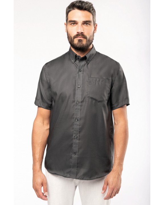 Chemise personnalisable KARIBAN Chemise micro-sergé manches courtes sans repassage