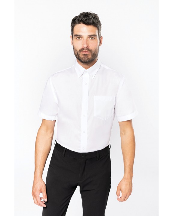 Chemise personnalisable KARIBAN Chemise micro-sergé manches courtes sans repassage