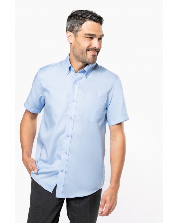 Chemise personnalisable KARIBAN Chemise micro-sergé manches courtes sans repassage