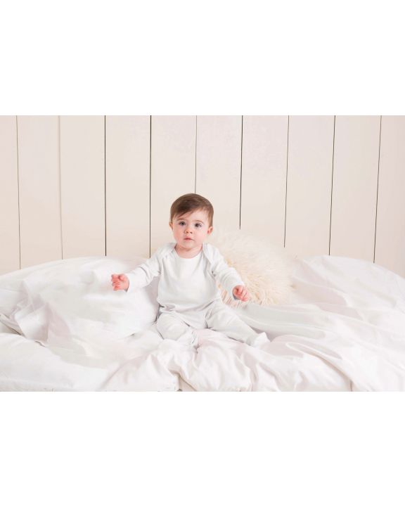 Baby Artikel LARKWOOD Contrast Long Sleeved Sleepsuit personalisierbar
