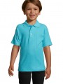 Polos à personnaliser SOL'S Summer Ii Kids bleu atoll