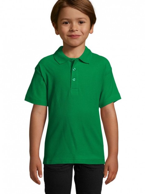 Polos à personnaliser SOL'S Summer Ii Kids vert prairie