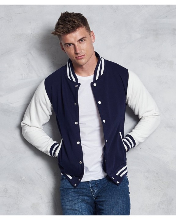 Jas AWDIS Varsity Jacket voor bedrukking &amp; borduring