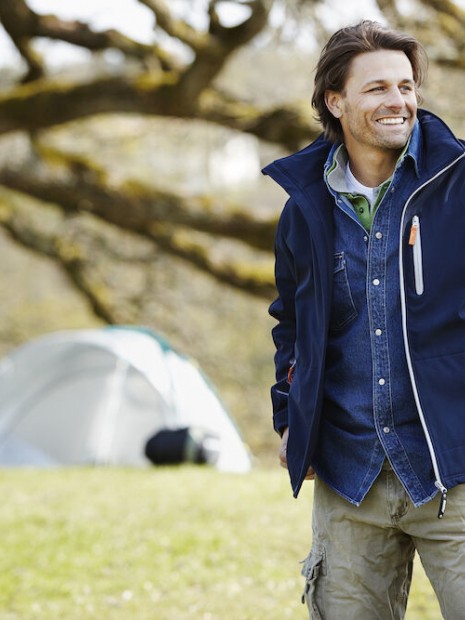 Softshells à personnaliser GRIZZLY VESTE SOFTSHELL TULSA HOMME 