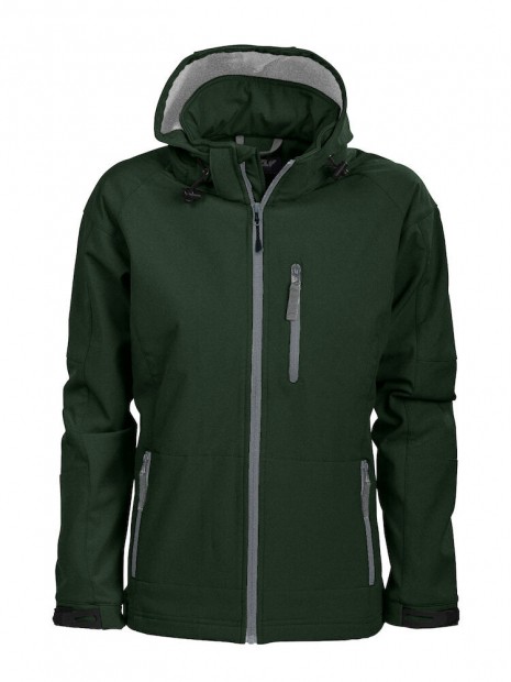 GRIZZLY VESTE SOFTSHELL TULSA FEMME vert foncé personnalisable