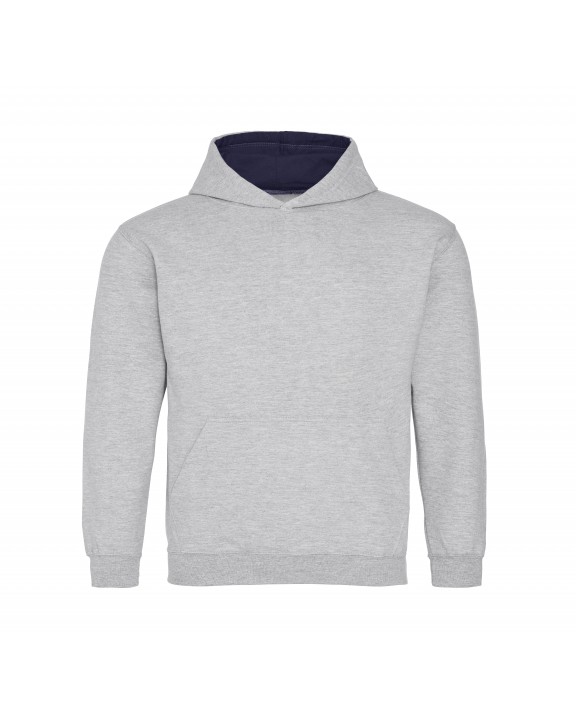 Sweater AWDIS KIDS VARSITY HOODIE voor bedrukking &amp; borduring