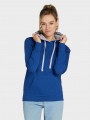 Sweat-shirts à personnaliser SG CLOTHING Contrast Hooded Sweatshirt Women bleu royal/light oxford