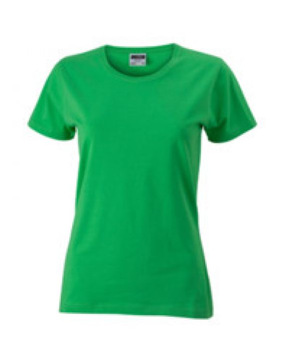 T-shirt JAMES & NICHOLSON Ladies` Slim Fit-T voor bedrukking & borduring