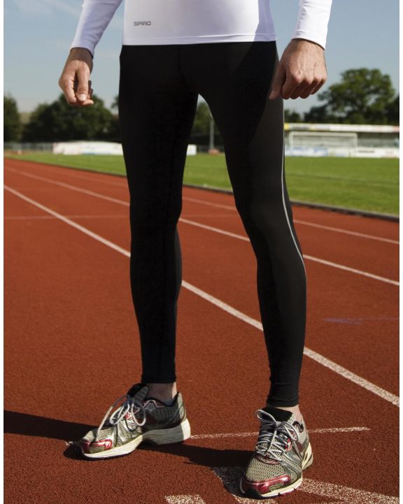 Broek SPIRO Men's Bodyfit Base Layer Leggings voor bedrukking & borduring