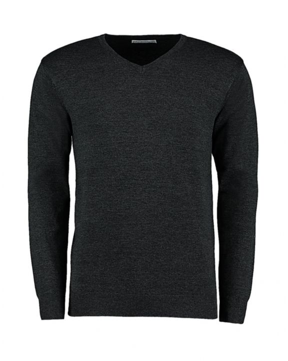 Trui KUSTOM KIT Classic Fit Arundel V Neck Sweater voor bedrukking & borduring