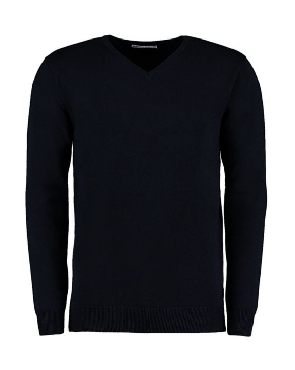 Trui KUSTOM KIT Classic Fit Arundel V Neck Sweater voor bedrukking & borduring
