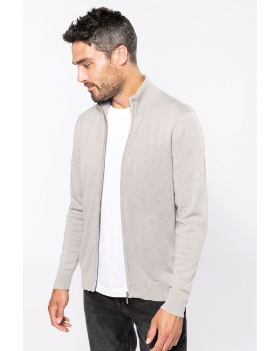 Pull personnalisable KARIBAN Cardigan zippé homme