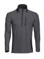 PROJOB 3306 MICROPOLAIRE TECHNIQUE 1/2 ZIP CONTRASTEE gris personnalisable