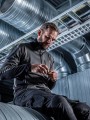 Sweat-shirts à personnaliser PROJOB 3306 MICROPOLAIRE TECHNIQUE 1/2 ZIP CONTRASTEE 