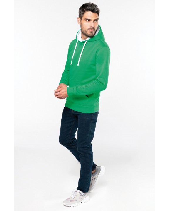 Sweat-shirt personnalisable KARIBAN Sweat-shirt capuche contrastée homme