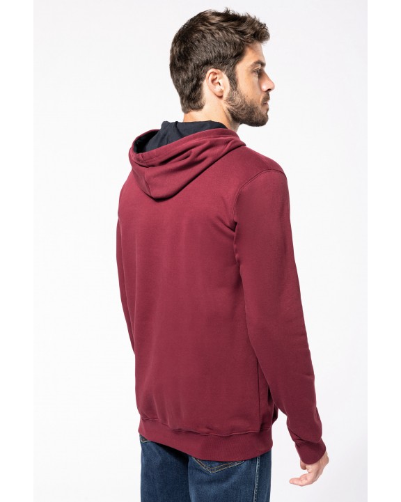 Sweat-shirt personnalisable KARIBAN Sweat-shirt capuche contrastée homme