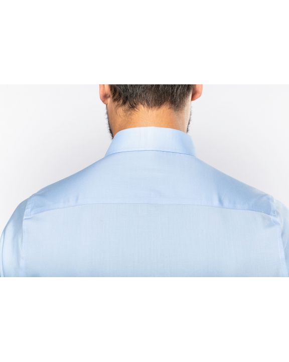 Hemd KARIBAN Getailleerd heren non-iron overhemd lange mouwen voor bedrukking & borduring