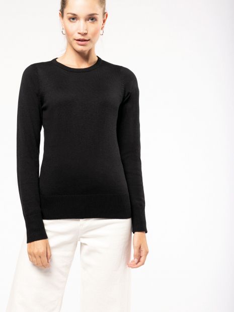 Pull col rond femme