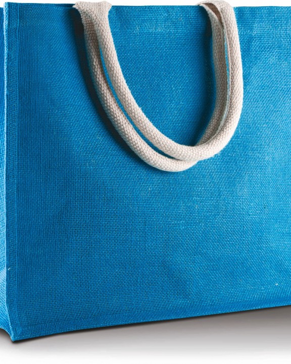 KIMOOD Jute-Strandtasche Tote Bag personalisierbar