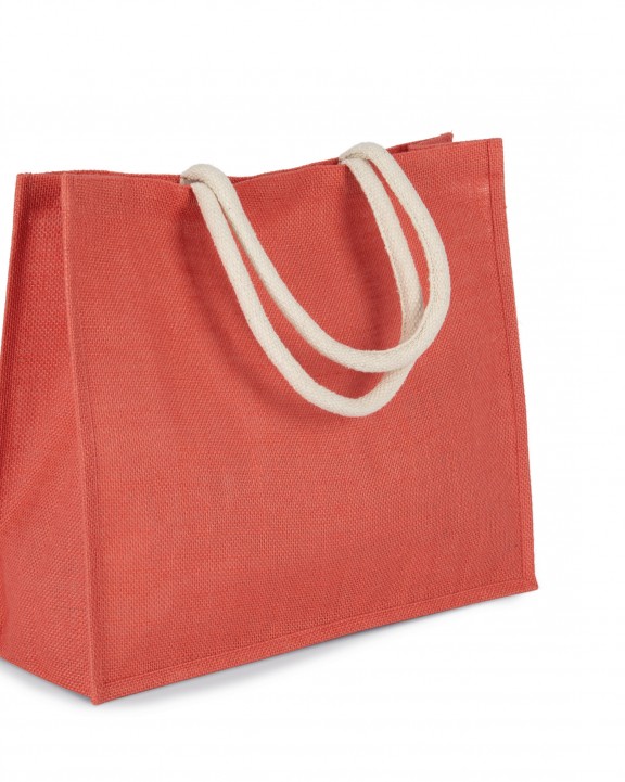 KIMOOD Jute-Strandtasche Tote Bag personalisierbar