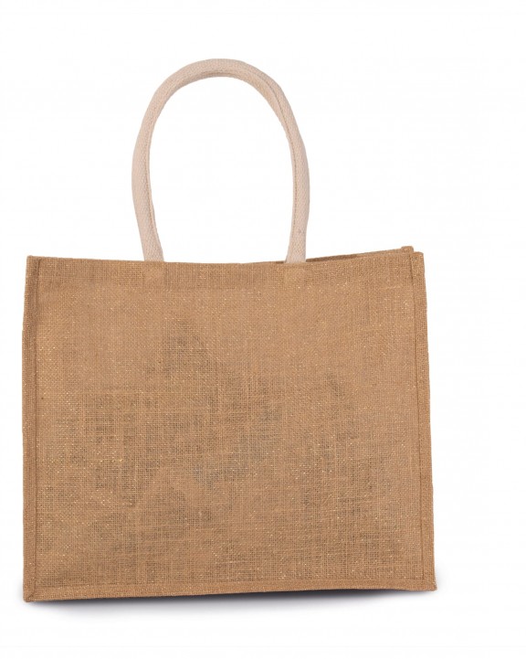 KIMOOD Jute-Strandtasche Tote Bag personalisierbar