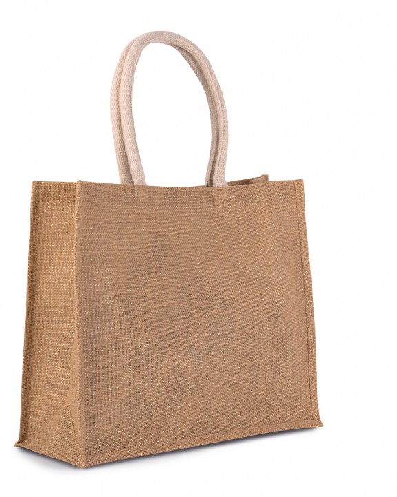 KIMOOD Jute-Strandtasche Tote Bag personalisierbar