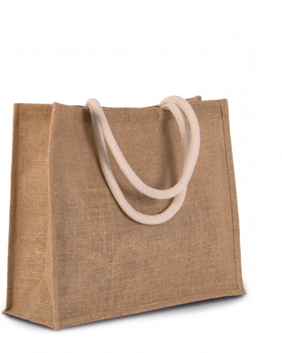 KIMOOD Jute-Strandtasche Tote Bag personalisierbar