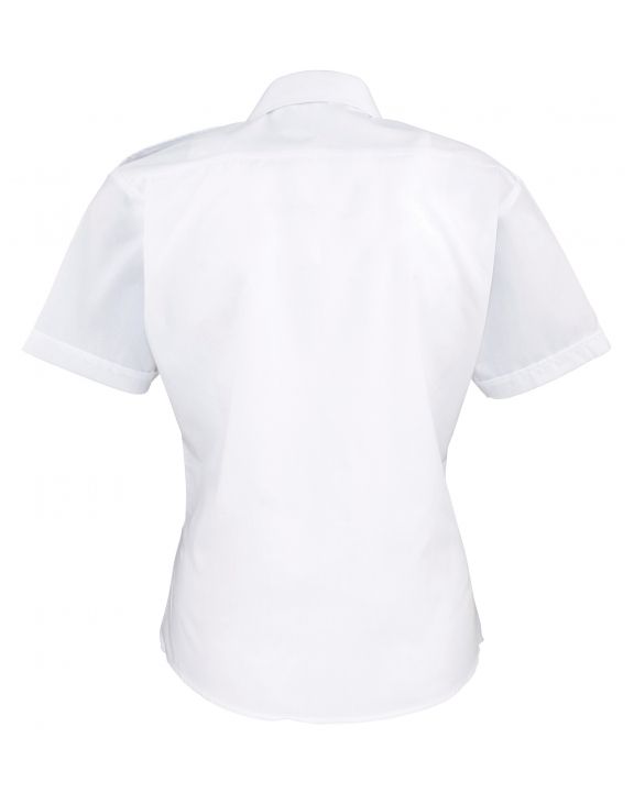 Hemd PREMIER Ladies' Short-Sleeved Pilot Shirt personalisierbar