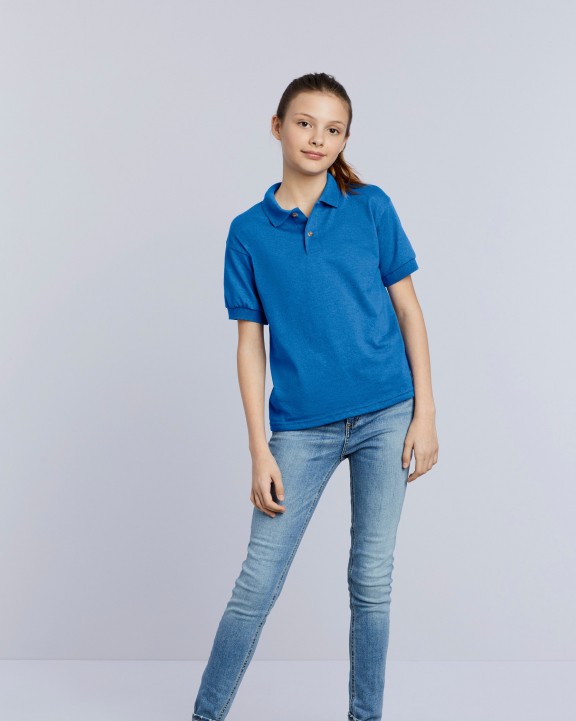 GILDAN Dryblend Classic Fit Youth Jersey Polo Poloshirt personalisierbar