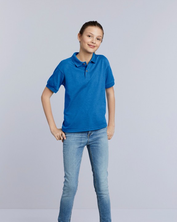 GILDAN Dryblend Classic Fit Youth Jersey Polo Poloshirt personalisierbar