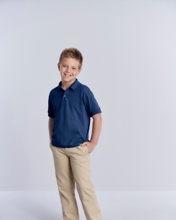 GILDAN Dryblend Classic Fit Youth Jersey Polo Poloshirt personalisierbar