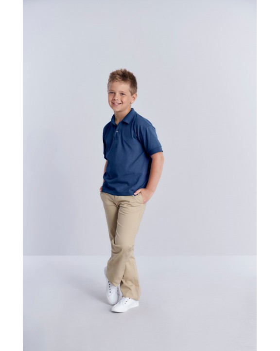 GILDAN Dryblend Classic Fit Youth Jersey Polo Poloshirt personalisierbar