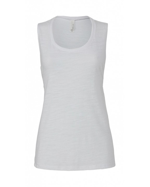 T-shirt BELLA-CANVAS WOMENS FLOWY SCOOP MUSCLE TANK voor bedrukking &amp; borduring