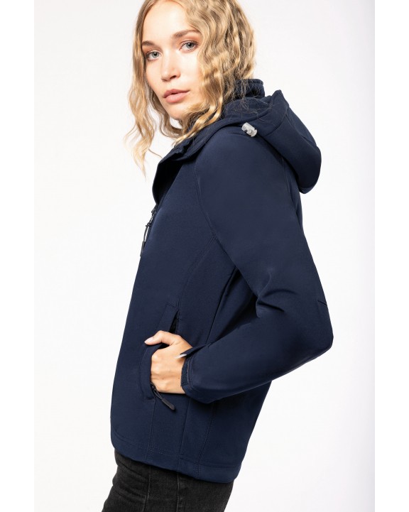 Softshell personnalisable KARIBAN Veste softshell à capuche amovible femme